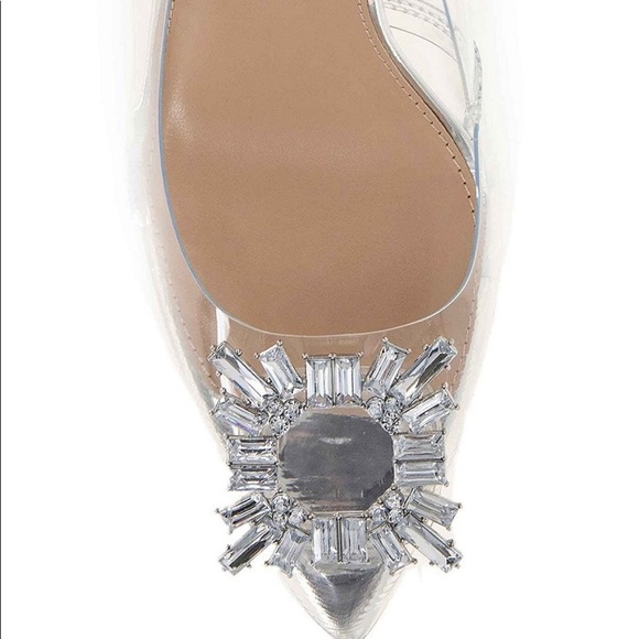 BCBGeneration Clear Rhinestone Ornament Pump Size 8 Women - Picture 7 of 16